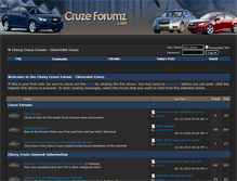 Tablet Screenshot of cruzeforumz.com